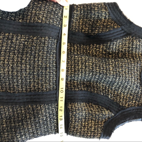 Michael Kors Black and Gold Tweed Shift Dress - Picture 6 of 8